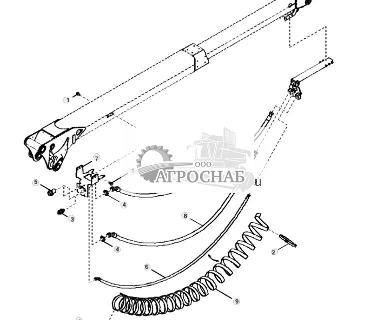 Oil Lines, Boom Extension, Junction Box, H415, CH910, CH911 - ST825538 590.jpg